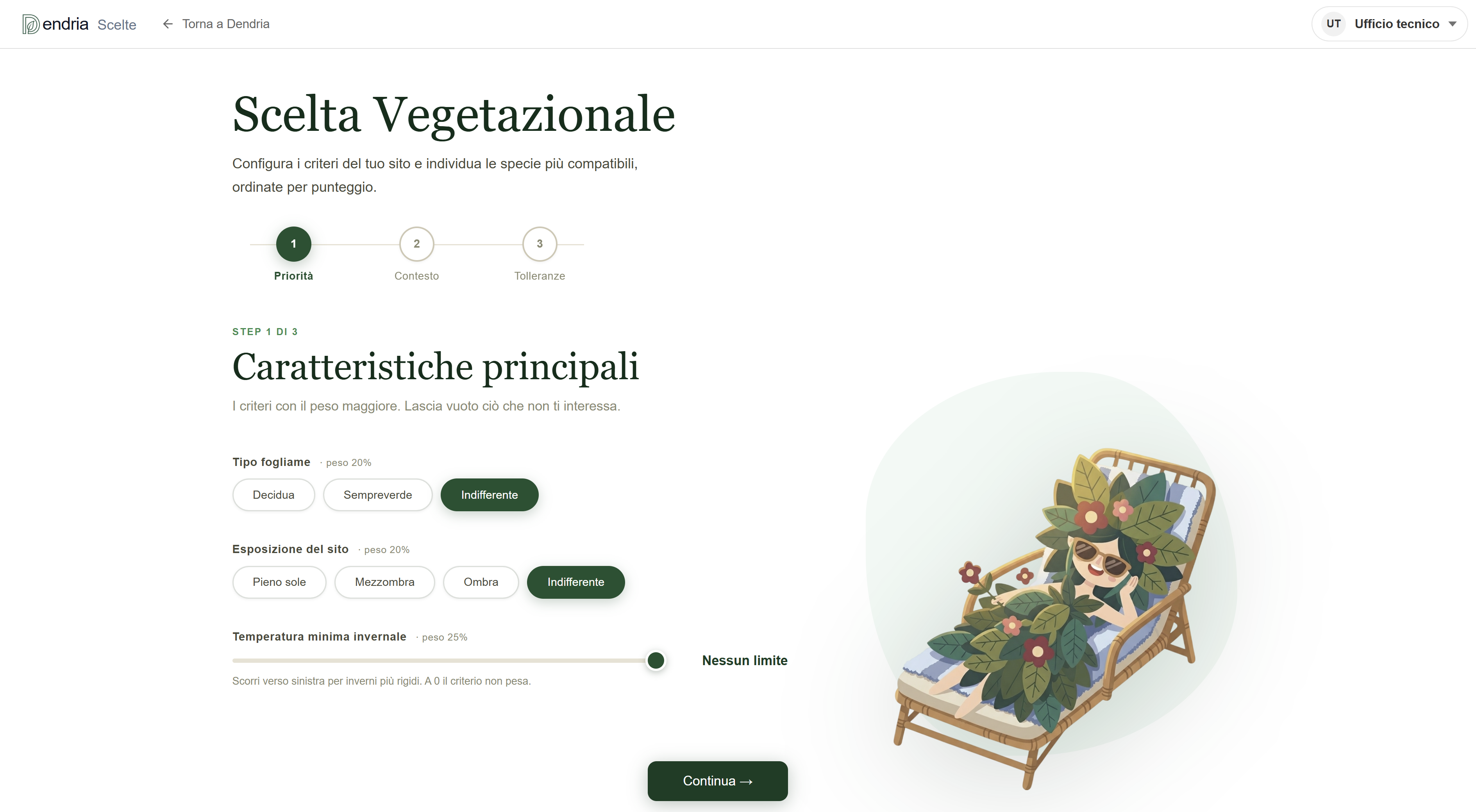 Modulo Scelta Vegetazionale